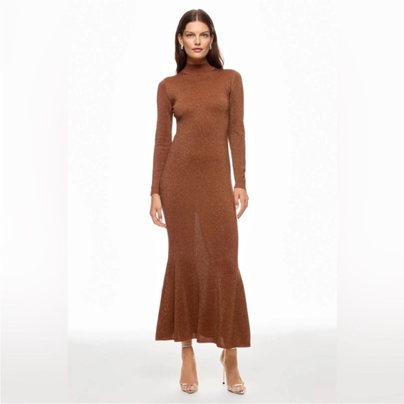 Ronny Kobo Collection Dresses & Skirts - Ronny Kobo X RTR Sheer Metallic Dress Size: M